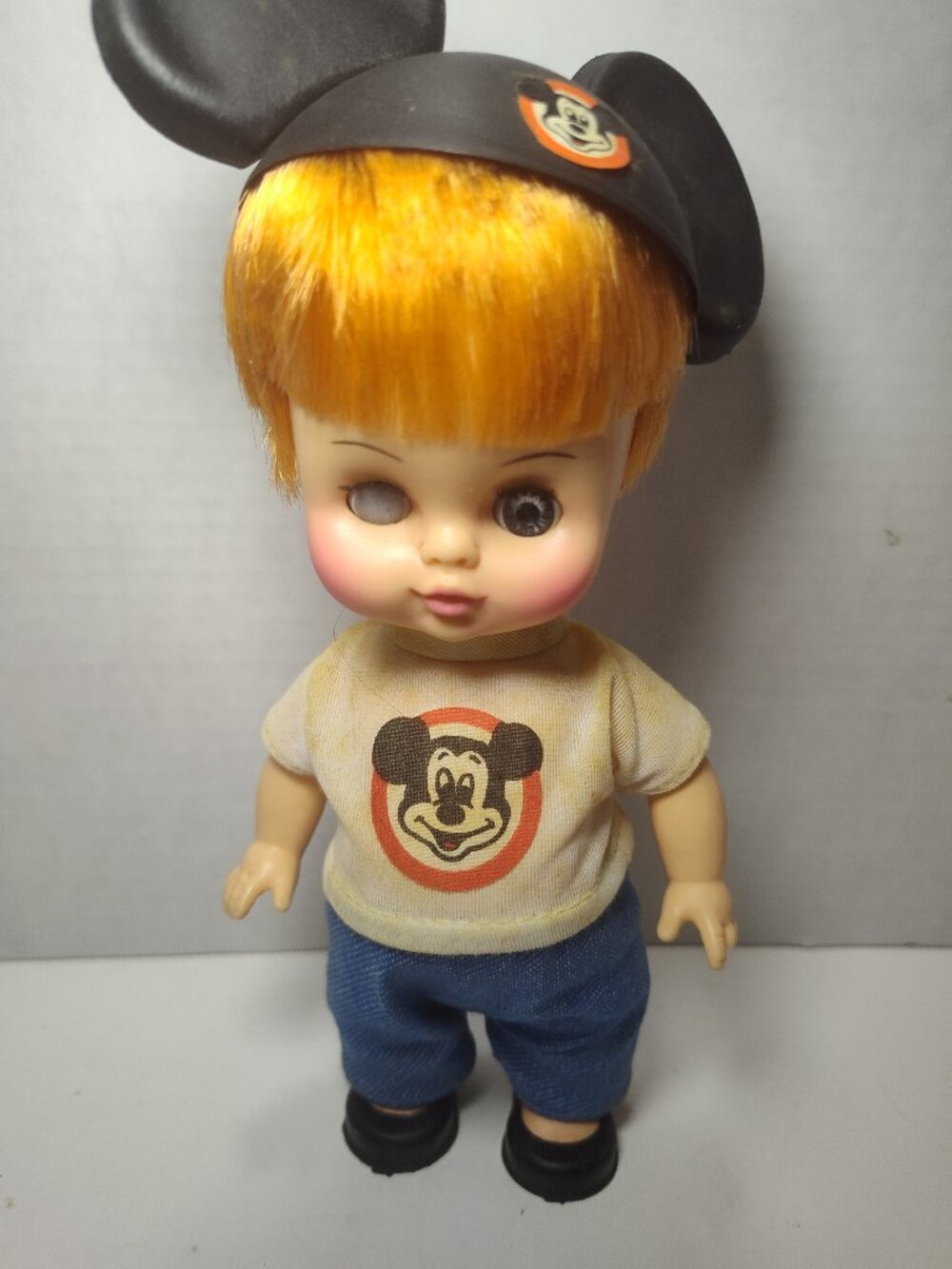 1971 Horsman Disney Mickey Mouse Club Official Mouseketeer Boy Doll 8"